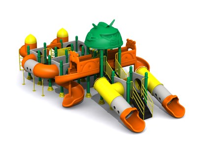 Equipamiento de juegos infantiles al aire libre Miracle Playground usado TQ-JG109-2